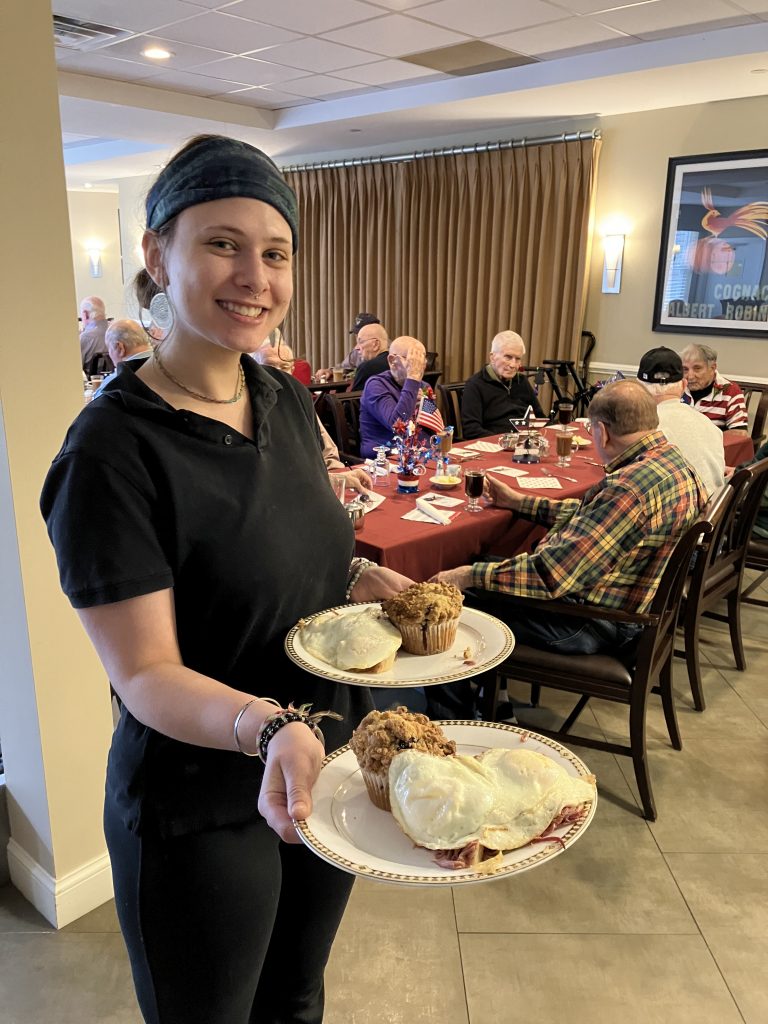 breakfast red white and blue